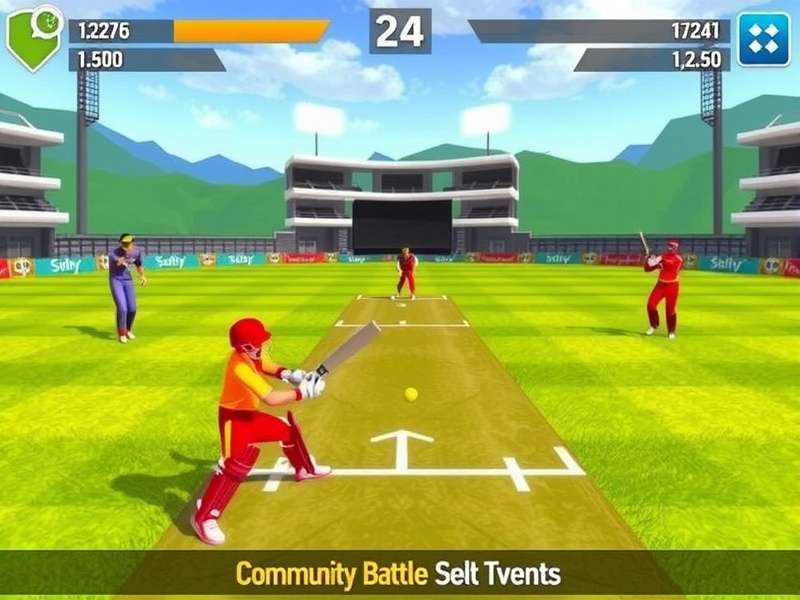 Super Cricket Battle Gameplay Screenshot